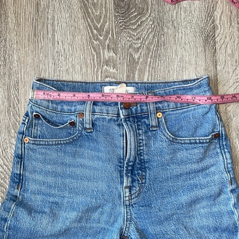 Madewell the perfect vintage Jean denim size 24 petite frayed hem straight leg - Picture 10 of 10